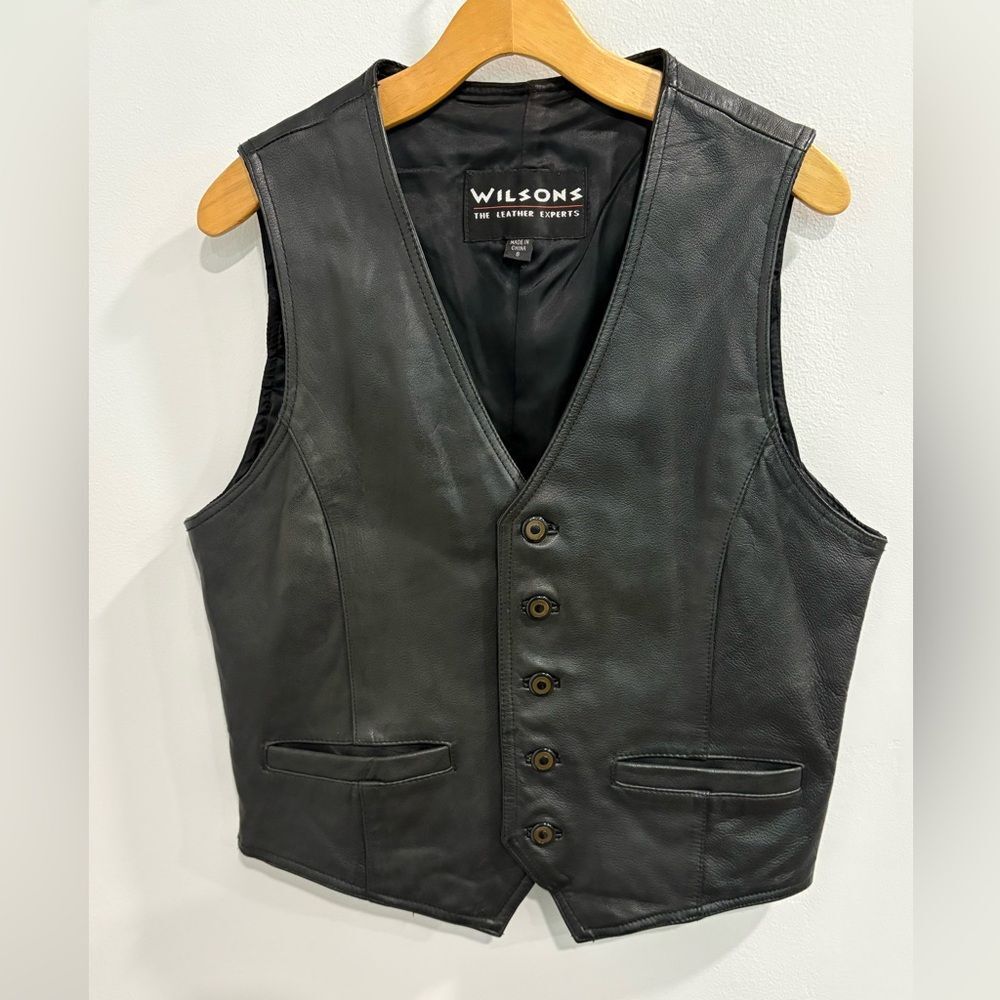 Wilsons Leather Men's Black Vest